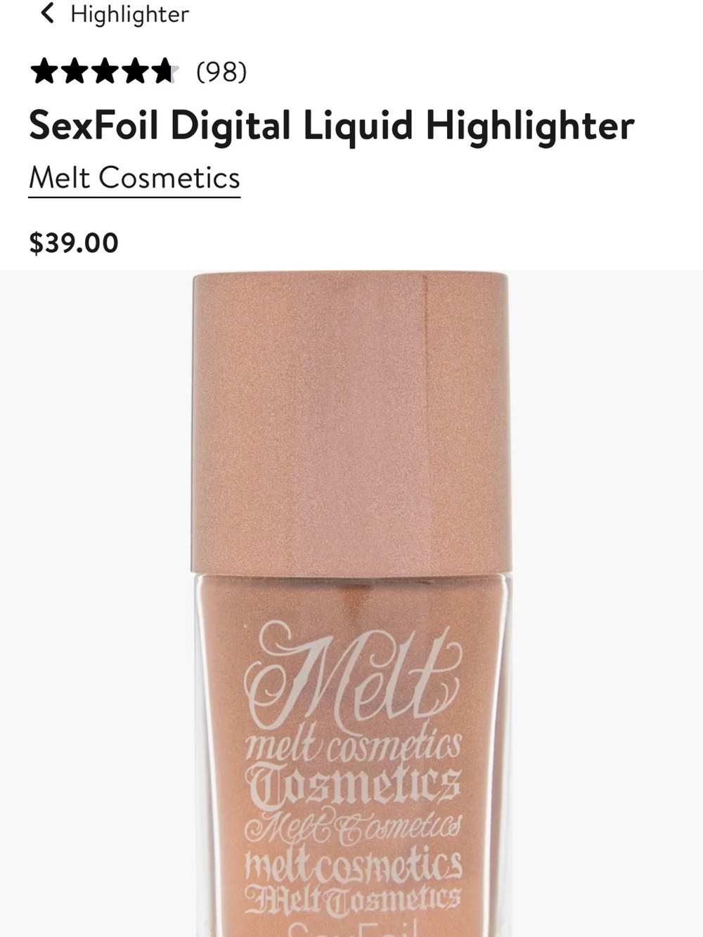 Melt Cosmetics Liquid Highlighter - Stargazer